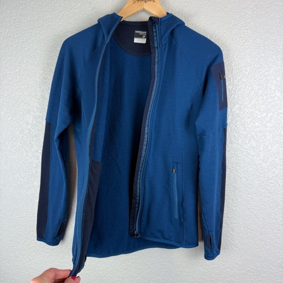 Icebreaker Atom Full Zip Hoodie, Blue M - Merino GT, Long Sleeve, Gorp, Wool - Picture 9 of 11